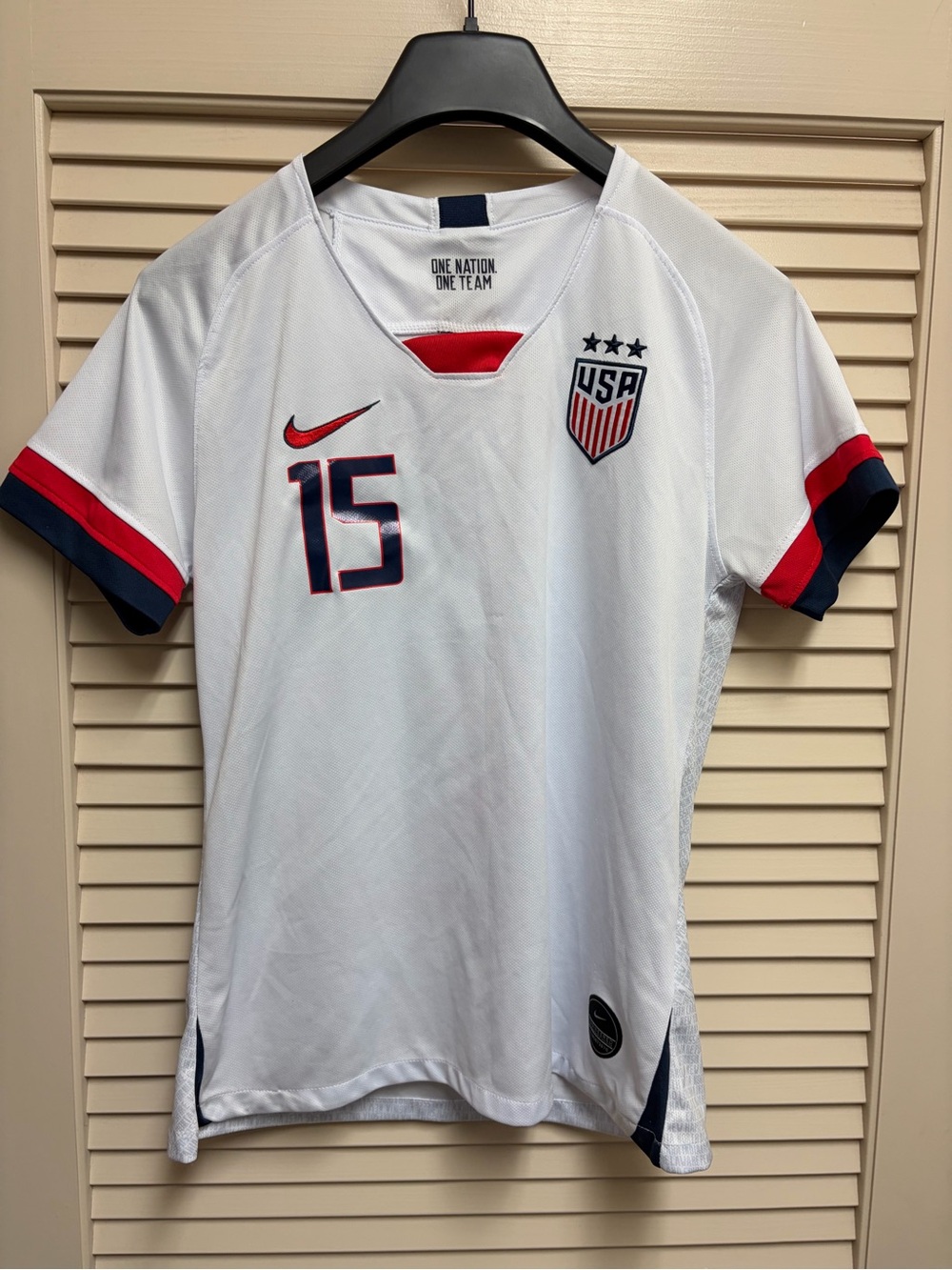 Nike USWNT Megan Rapinoe #15 Jersey Womens XL 2019 World Cup USA Soccer White